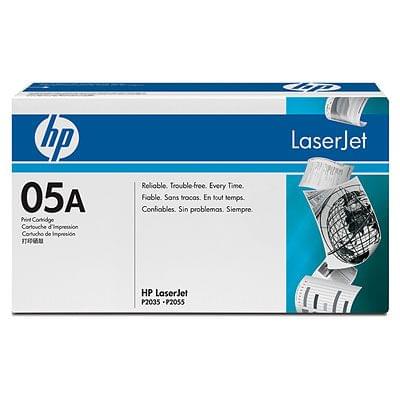 Toner CE505A Noir pour imprimante Laser HP - 0