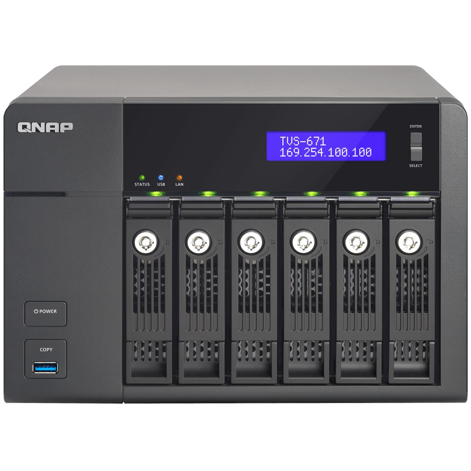 Qnap TVS-671-i5-8G - 6 HDD - Serveur NAS Qnap - Cybertek.fr - 0