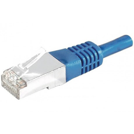 Cordon Cat.6A S/FTP Bleu - 2m - Connectique réseau - Cybertek.fr - 0