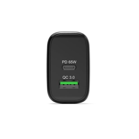 Port Chargeur mural GaN 65W - USB-C/USB-A - Noir (902104EU) - Achat / Vente Chargeur sur Cybertek.fr - 1