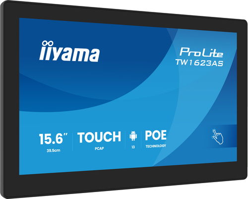 Iiyama Prolite TW1623AS-B3P - 15.6" Tact IPS 30ms Android13 RJ45 (TW1623AS-B3P) - Achat / Vente Affichage collaboratif sur Cybertek.fr - 1