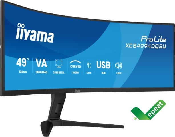 Iiyama 49 pouces  XCB4994DQSU-B1 - Ecran PC Iiyama - Cybertek.fr - 1