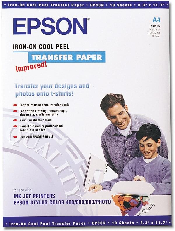Papier Transfert T-Shirt A4 10f. - Epson - Cybertek.fr - 0