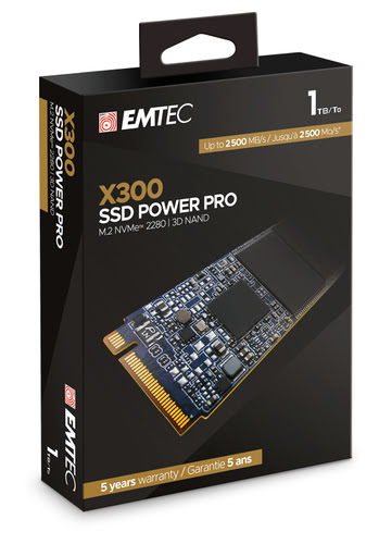Emtec ECSSD1TX300  M.2 - Disque SSD Emtec - Cybertek.fr - 1