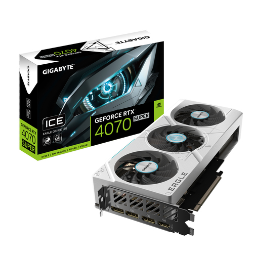 image produit Gigabyte GeForce RTX 4070 SUPER EAGLE OC ICE 12G Cybertek