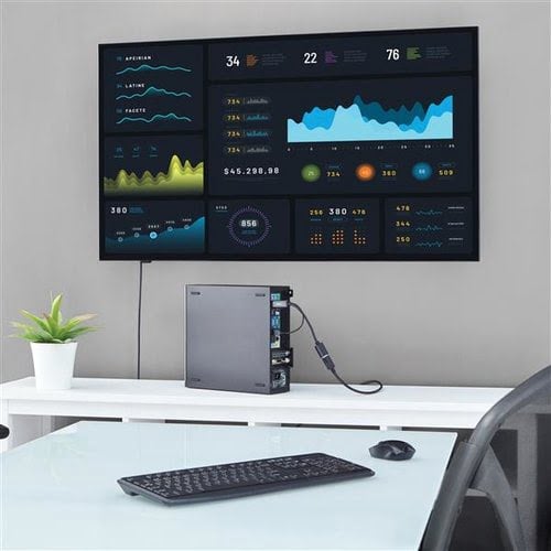 Adaptateur HDMI vers DP mâle/femelle - 15,2cm - 3