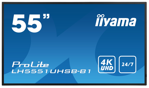 Iiyama LH5551UHSB-B1 (LH5551UHSB-B1) - Achat / Vente Affichage dynamique sur Cybertek.fr - 1