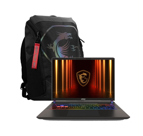 PC portable MSI Vector 16 HX AI A2XWIG - 16" QHD+ 240Hz U9-275HX RTX 5080 32Go 1To W11 + Titan Gaming Sac à dos Cybertek