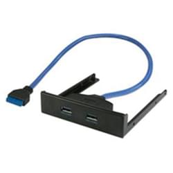 image produit   Panneau Frontal 2 ports USB3.0 sur emplacement 3.5" Cybertek