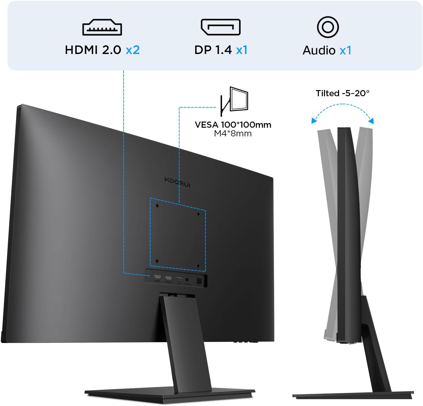 KOORUI 27"  N07 - Ecran PC KOORUI - Cybertek.fr - 1