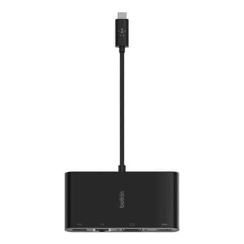 Adaptateur USB-C HDMI VGA USB-A - Accessoire PC portable Belkin - 1