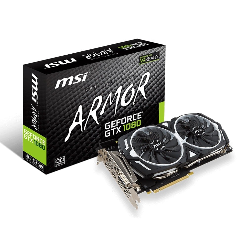 MSI GTX 1080 ARMOR 8G OC  - Carte graphique MSI - Cybertek.fr - 0