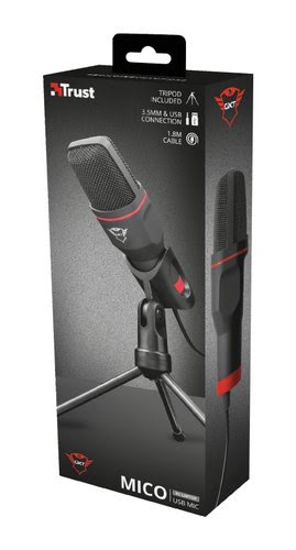 Trust Microphone Streaming Mico - Noir/USB/3,5mm/Trépied (23791) - Achat / Vente Accessoire Streaming / Vlogging  sur Cybertek.fr - 7