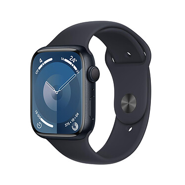 Apple Watch 9 GPS 45mm - S/M Sport Minuit (MR993QF/A) - Achat / Vente Objet connecté / Domotique sur Cybertek.fr - 1