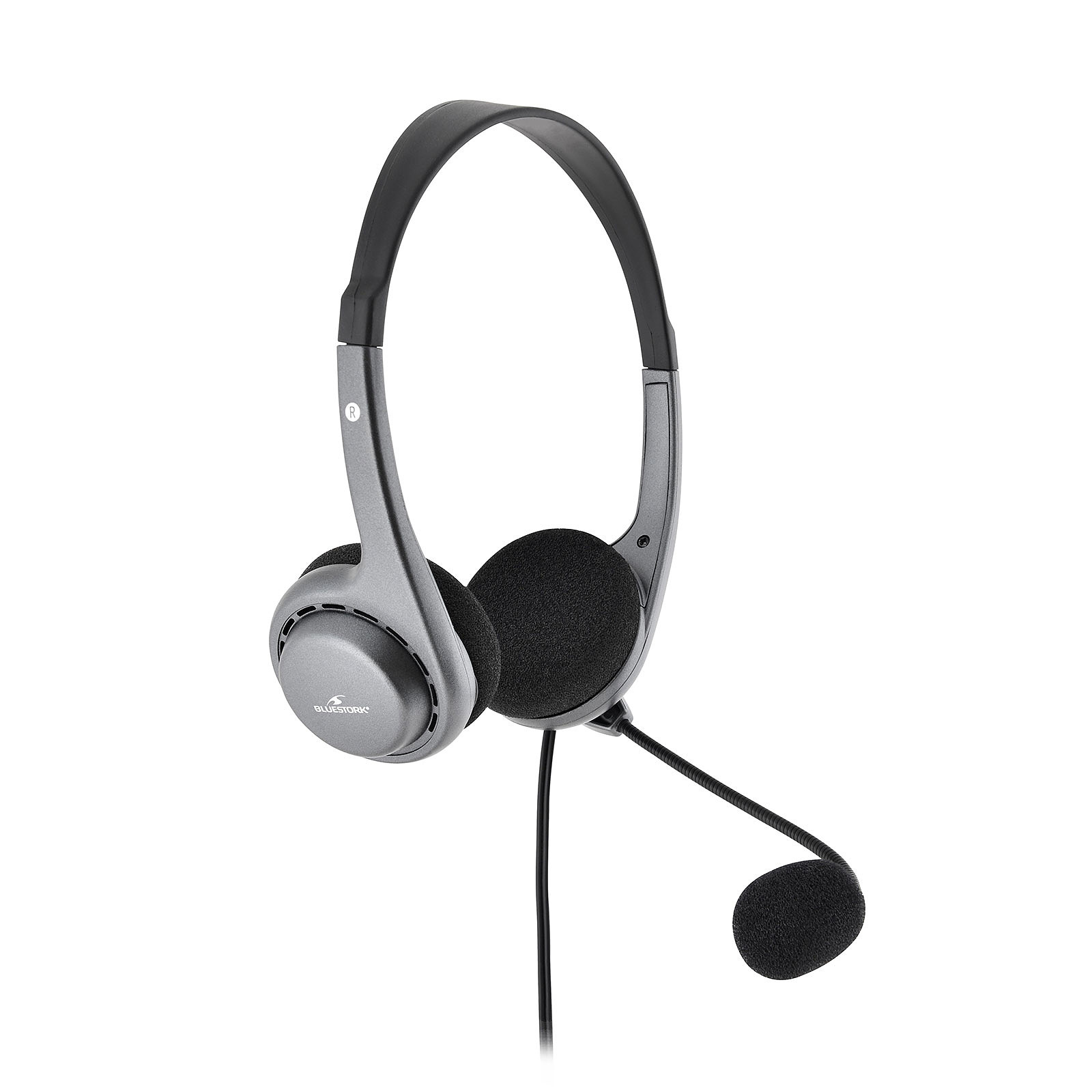 Bluestork MC101 Stereo Gris - Micro-casque - Cybertek.fr - 2