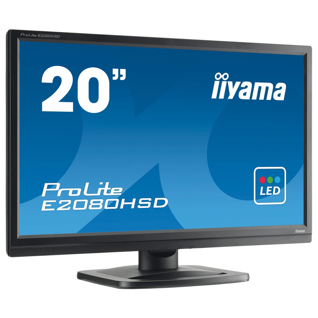 Iiyama 20 pouces  E2080HSD-B1 SOLDE - Ecran PC Iiyama - 0