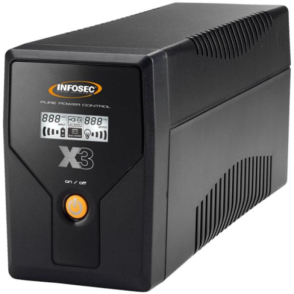 X3 EX LCD USB 1000 - In-Line - Onduleur Infosec - Cybertek.fr - 0