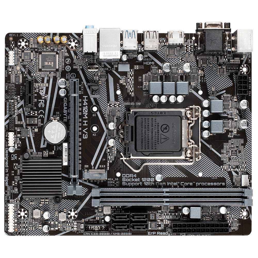 Gigabyte H410M-H V3 Micro-ATX  - Carte mère Gigabyte - Cybertek.fr - 2