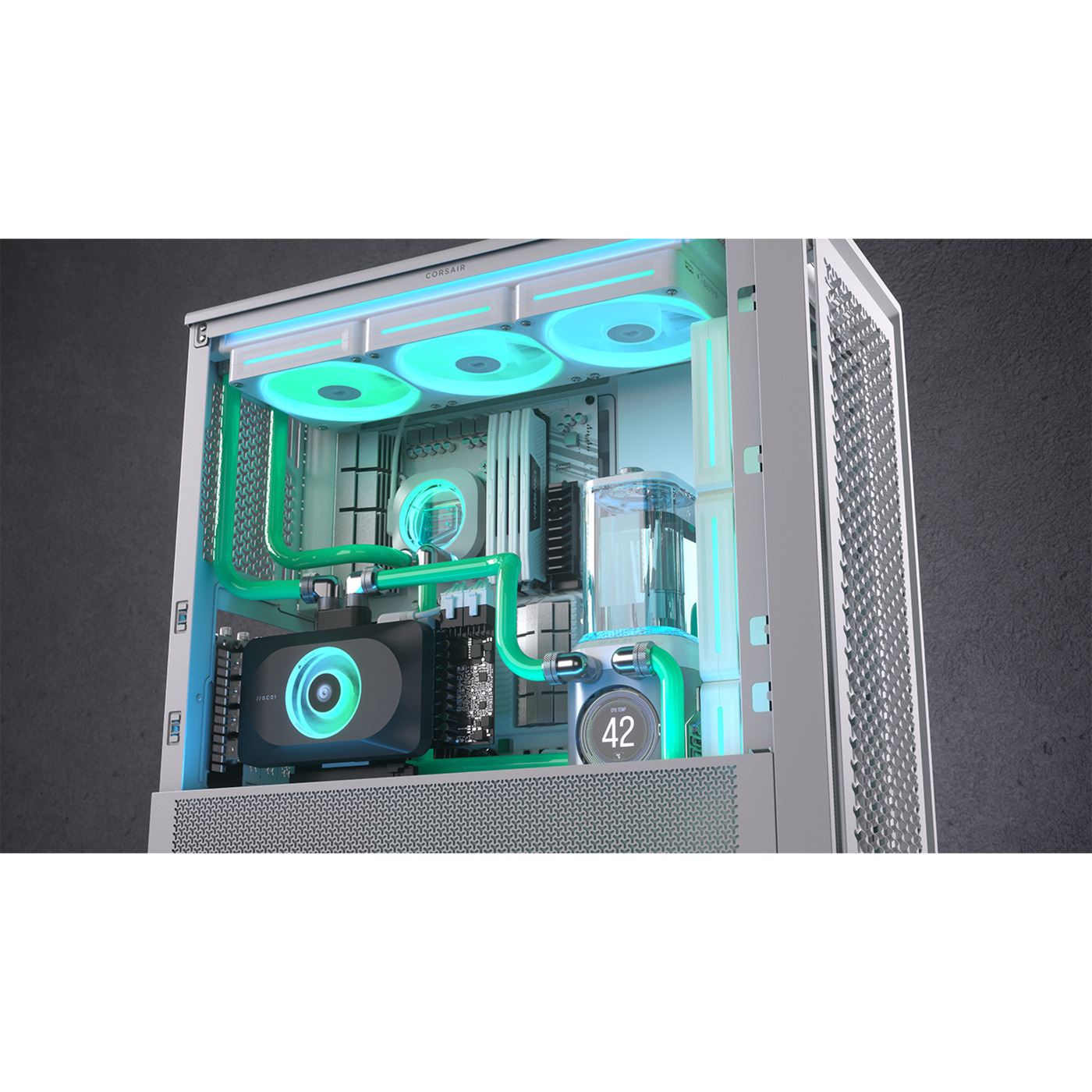 Corsair iCUE LINK XD6 RGB ELITE LCD - Blanc - Watercooling - 9