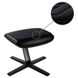 NobleChairs Repose Pieds - Noir/Bleu/Simili Cuir