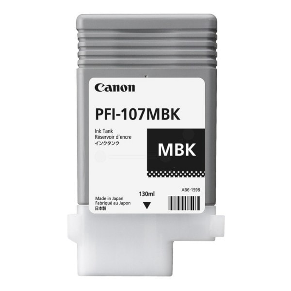 Cartouche Noir Mat PFI-107MBK - 6704B001 pour imprimante  Canon - 0