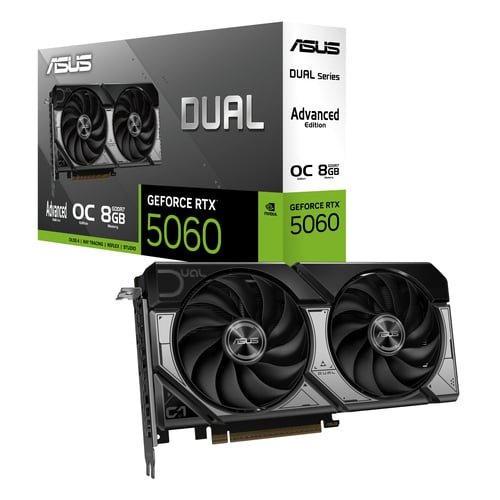 Asus Dual GeForce RTX 5060 Ti 8GB OC Edition Advanced - Carte graphique - 0