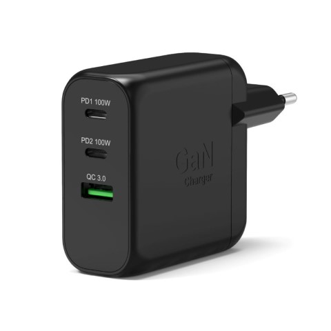 Port Chargeur mural GaN 100W - 3 ports + Câble USB-C 2m (902100EPEU) - Achat / Vente Chargeur sur Cybertek.fr - 4
