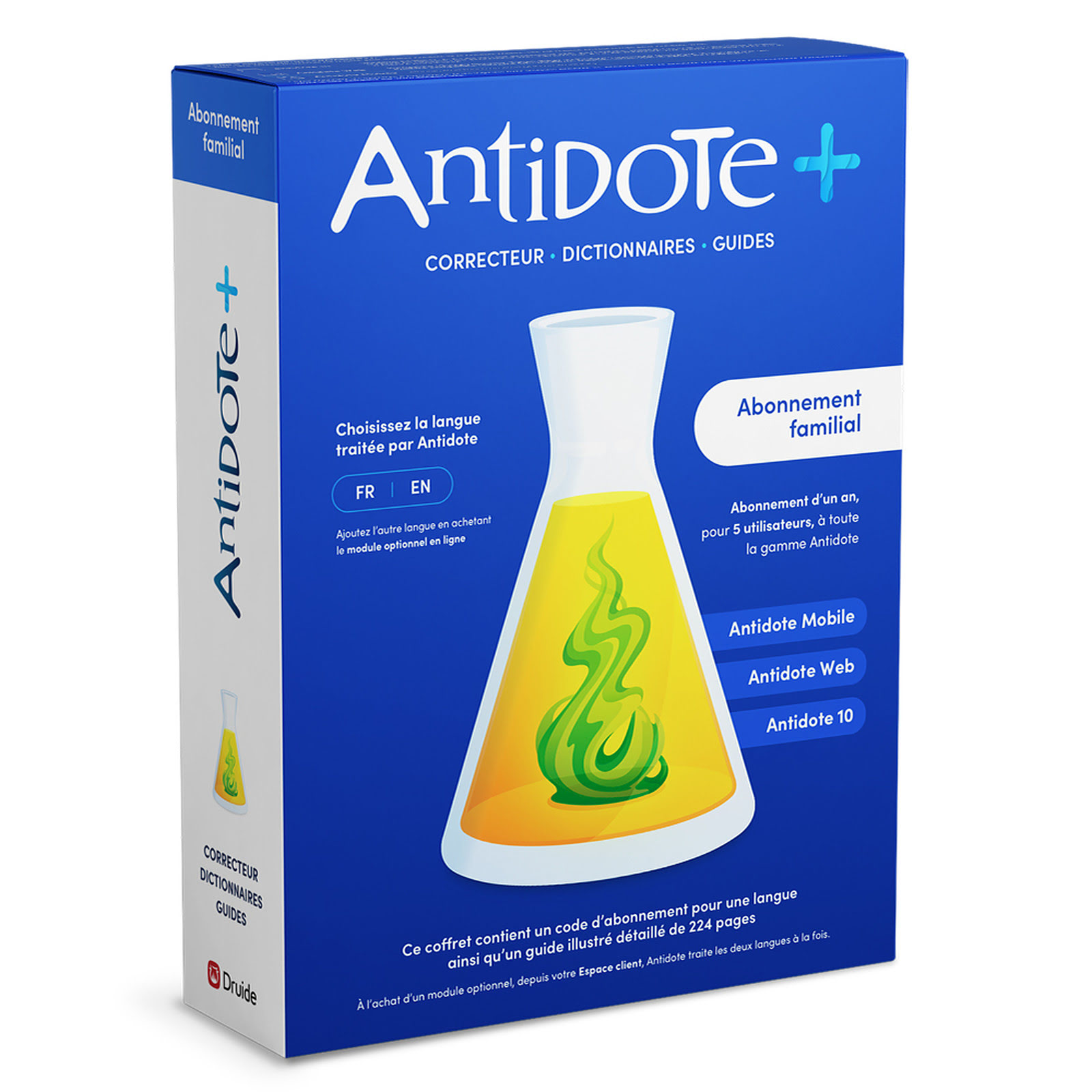 Druide Antidote+ Familial 11 - 1 an/5 PC - Boîte - Logiciel application - 0