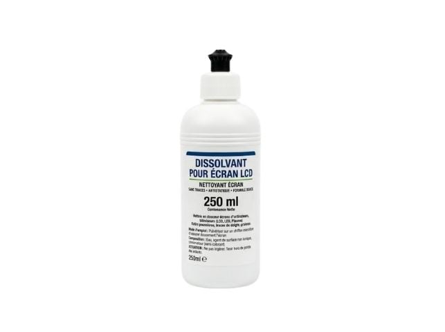 Dissolvant pour écran LCD - 250ml - Liquide de Nettoyage Cybertek - 0