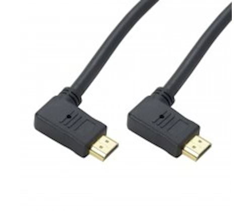 Réseau divers  Connecteur HDMI Coudé à 90° 3.00 m Anthracite Cybertek