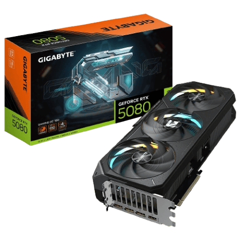 Gigabyte RTX 5080 GAMING OC 16G + MPG A1000GS PCIE5 Noir - Carte graphique - 1