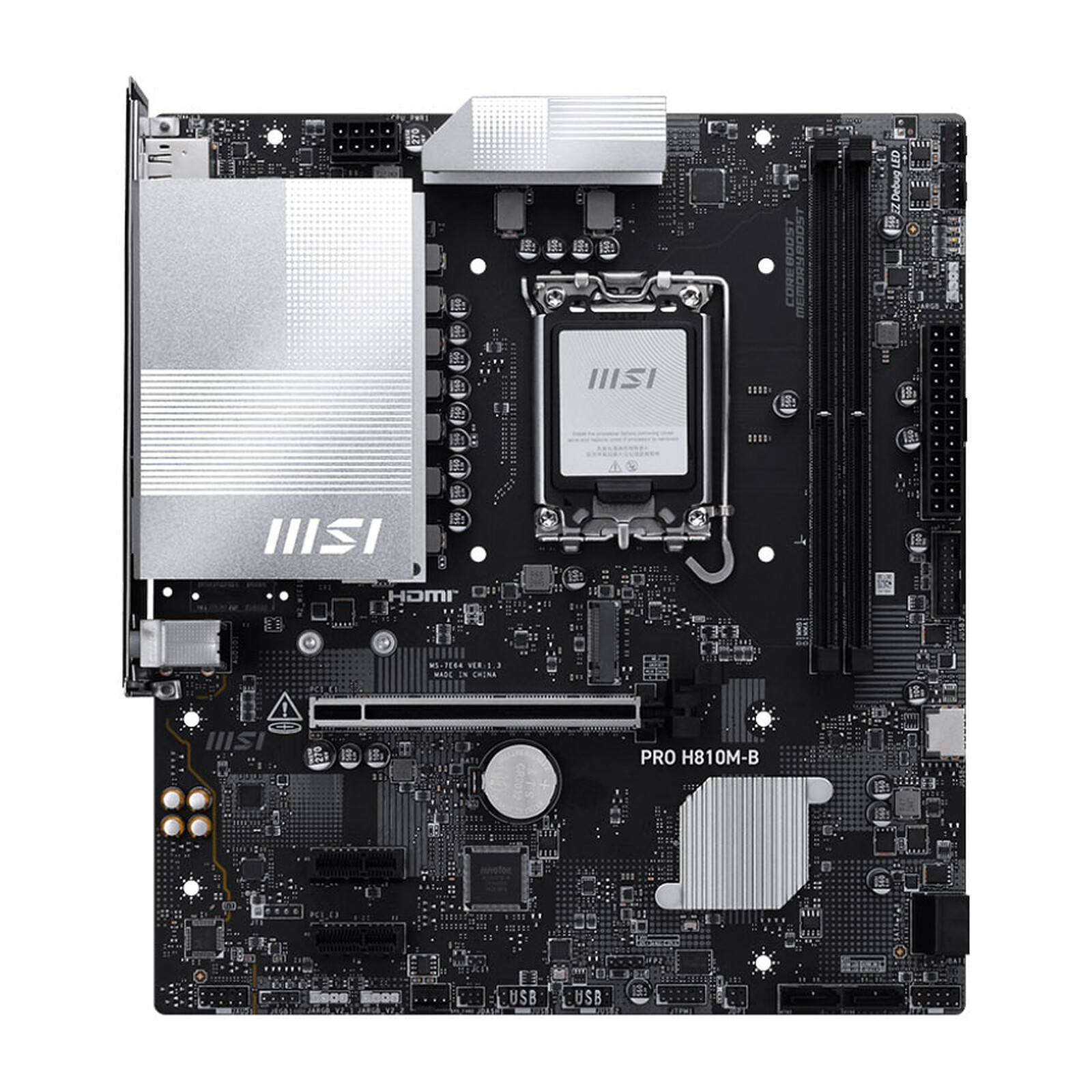 MSI PRO H810M-B Micro-ATX  - Carte mère MSI - Cybertek.fr - 2