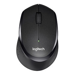 image produit Logitech M330 Silent Plus - Noir/Sans Fil Cybertek