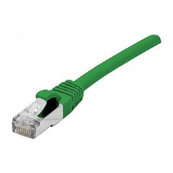 image produit Dexlan cable Cat.6A S/FTP LS0H vert Snagless - 0.5m  Cybertek