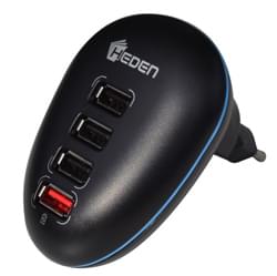 Heden Chargeur prise murale 4 USB dont 1 super rapide