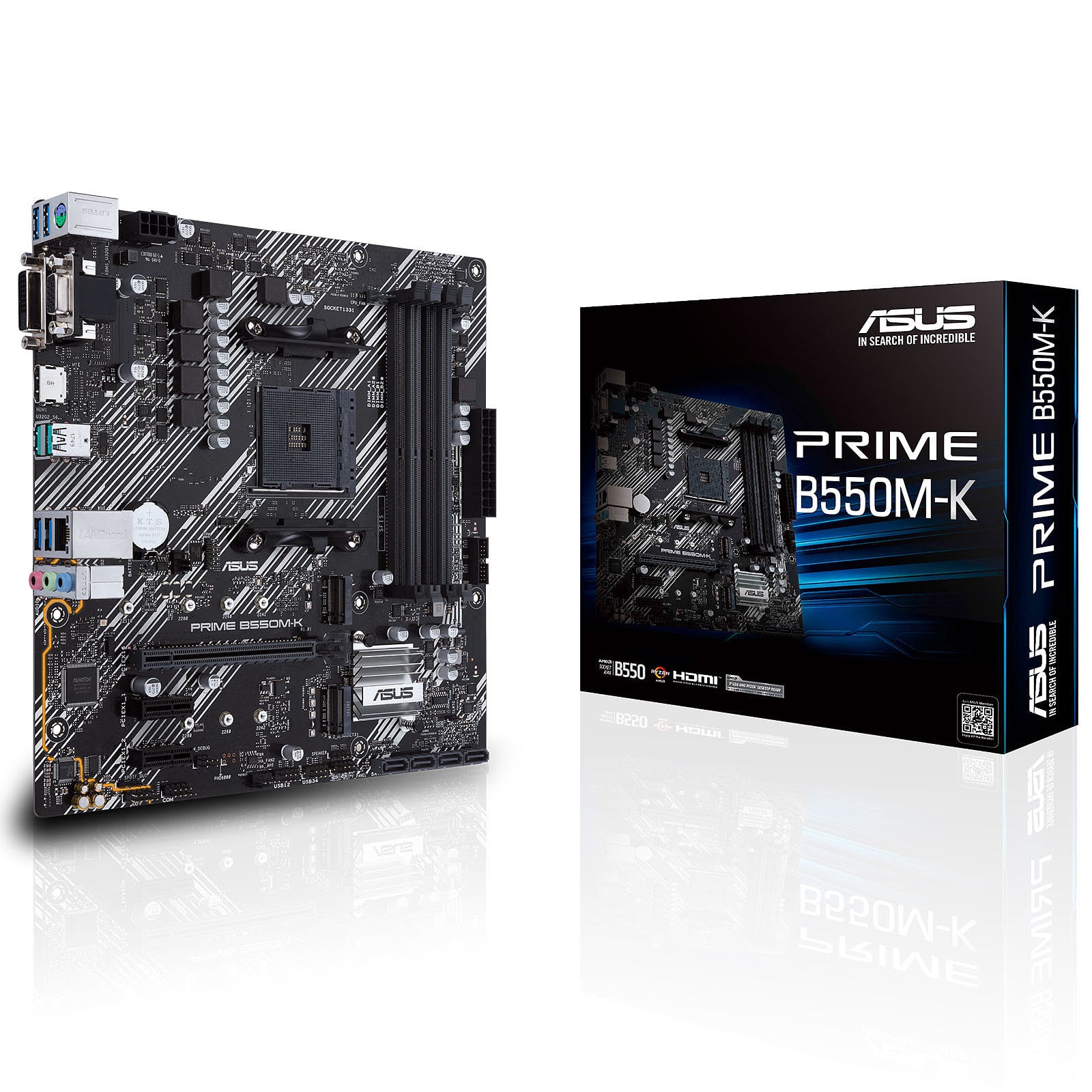 Carte mère Asus PRIME B550M-K - B550/AM4/mATX