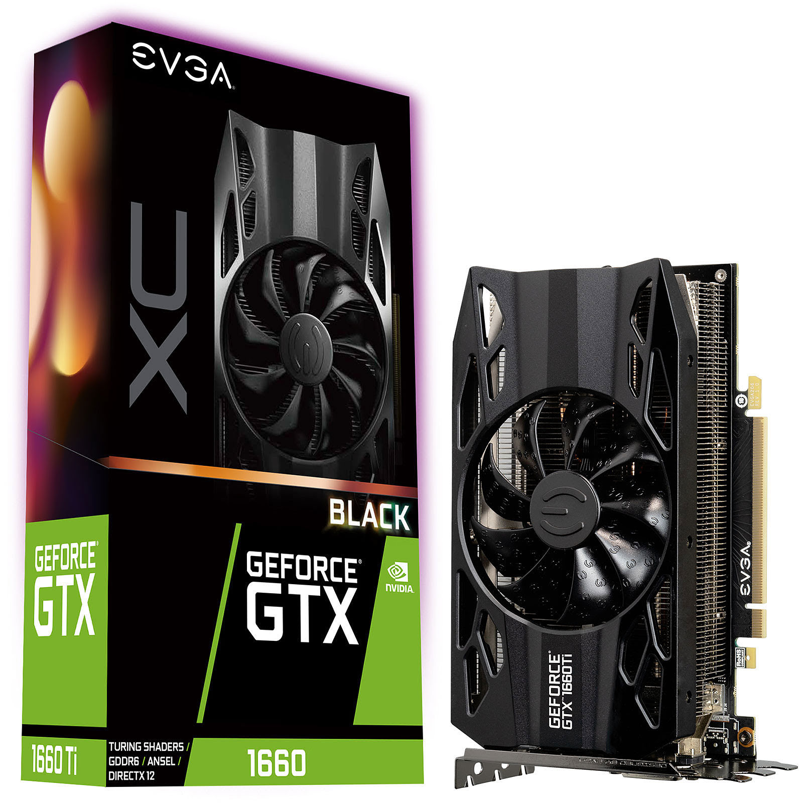 EVGA GTX 1660 XC BLACK GAMING  - Carte graphique EVGA - 0