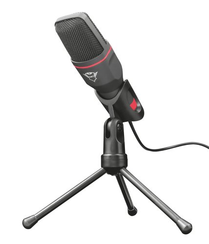 Trust Microphone Streaming Mico - Noir/USB/3,5mm/Trépied (23791) - Achat / Vente Accessoire Streaming / Vlogging  sur Cybertek.fr - 2