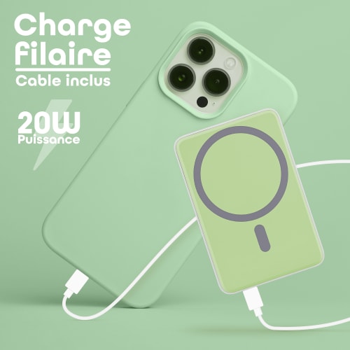 T'nB Powerbank USB-C - 5000 mAh - 20W - Vert (PBUMAG5GR) - Achat / Vente Batterie Externe  sur Cybertek.fr - 4
