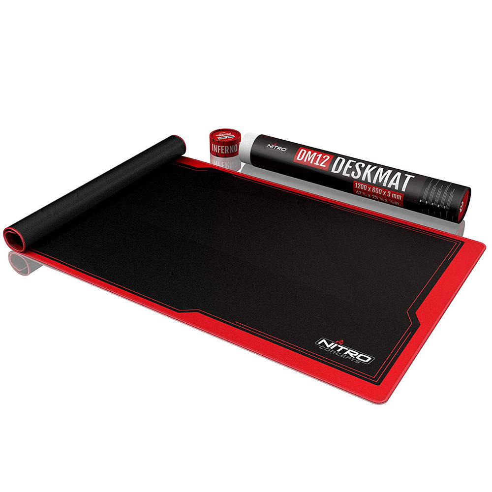 Nitro Concepts Deskmat DM12 Noir/rouge - 120x60cm - Tapis de souris - 1