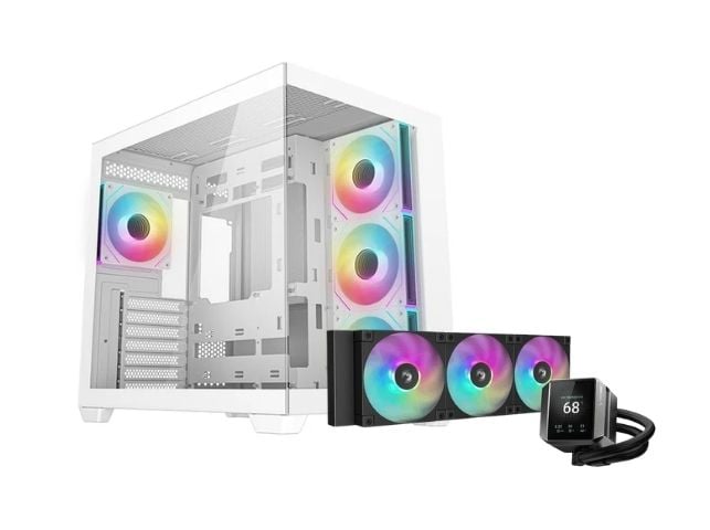Deepcool Boîtier Deepcool CG530U Blanc + Mystique 360 ARGB  - Boîtier PC - 0