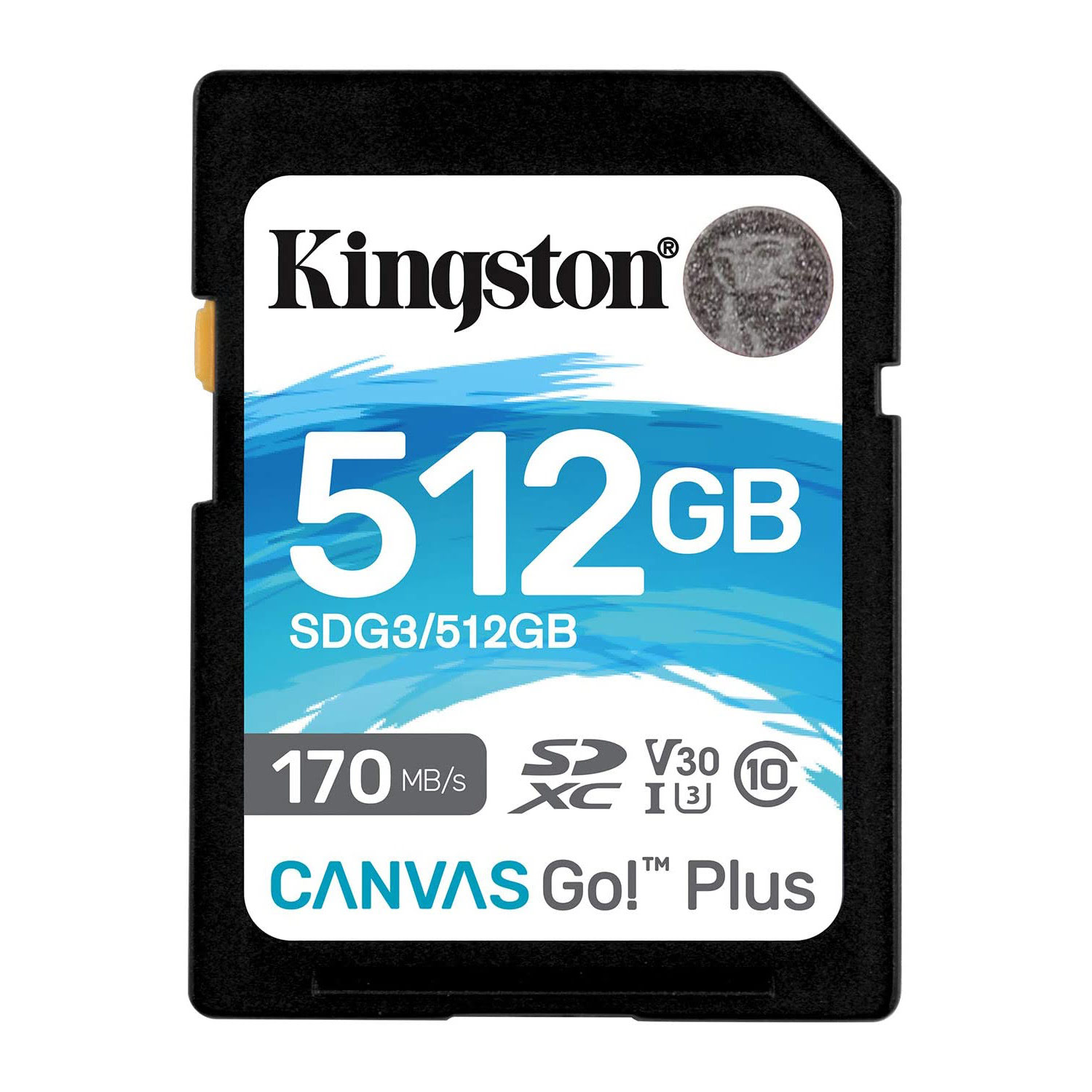 Carte mémoire Kingston SDXC UHS-I U3 C10 V30 512Go - SDG3/512GB
