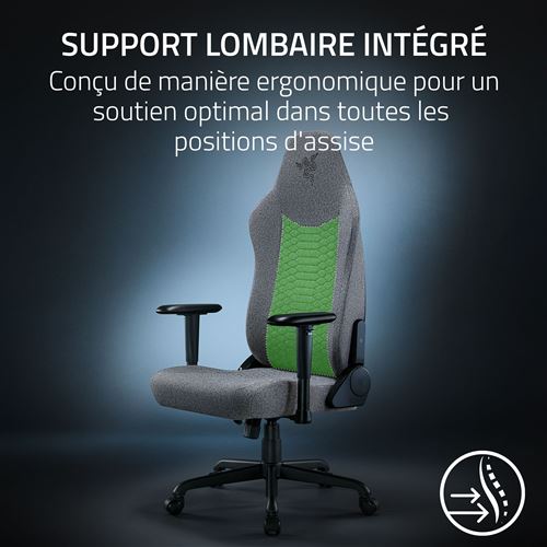 Razer Iskur V2 NewGen Gris - Siège PC Gamer - Cybertek.fr - 2