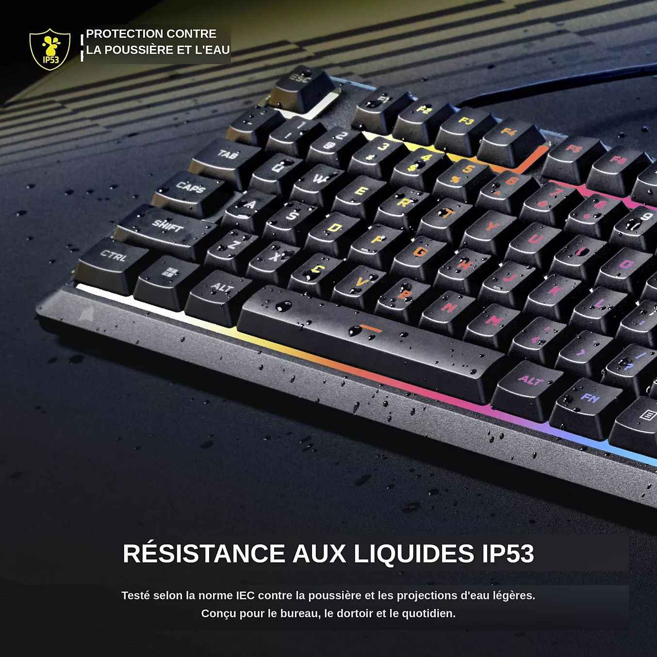 Corsair Skiff 100 Plus - Clavier PC Corsair - Cybertek.fr - 6