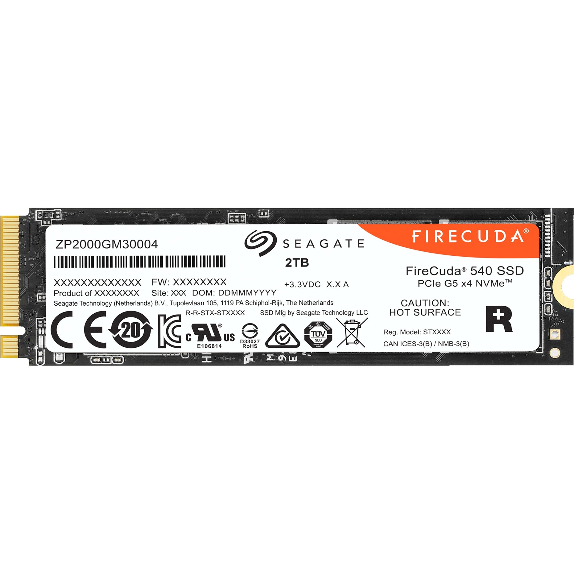 Seagate FireCuda 540  M.2 - Disque SSD Seagate - Cybertek.fr - 2