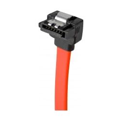 SATA coudée bas avec clips de fixation - 50cm - Nappe Cybertek - 0