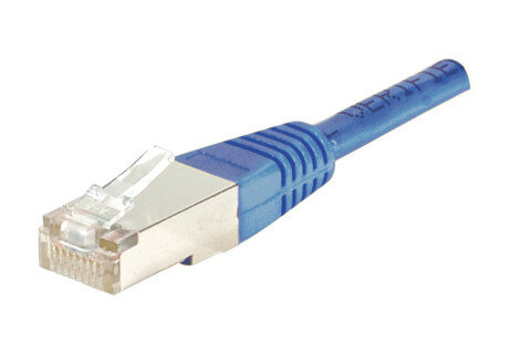 Cable RJ45 cat 5e F/UTP - 3 m Bleu  - Connectique réseau - 1