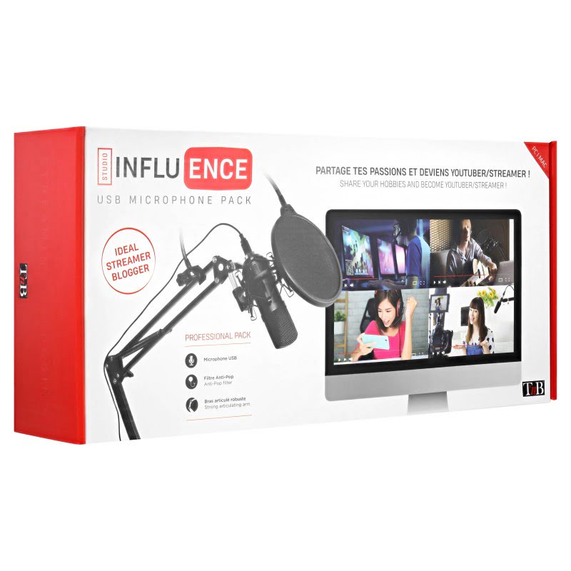 T'nB Kit Streamer complet avec micro (PKSTREAMER) - Achat / Vente Accessoire Streaming / Vlogging  sur Cybertek.fr - 1