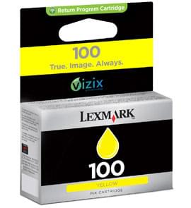 Consommable imprimante Lexmark Cartouche N°100 Jaune 200p - 14N0902E