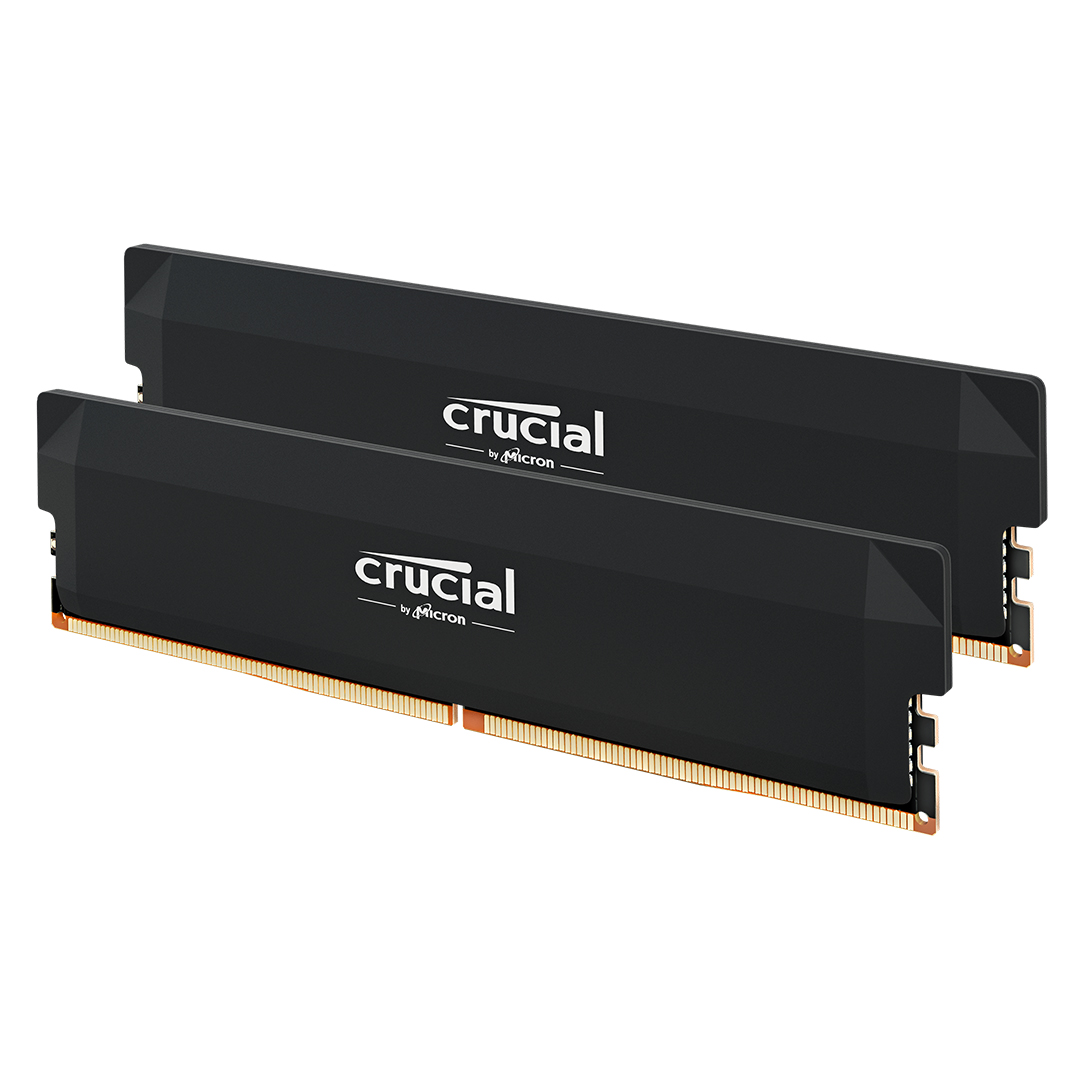Crucial Pro Overclocking 64Go (2x32Go) 6000MHz CL40 Noir - Mémoire PC Crucial sur Cybertek.fr - 1